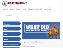 Tablet Screenshot of baxtergroupinc.com
